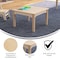 Flash Furniture 23.5 in W, 23.5 in L, 14.5 in H, Beechwood, Birch Plywood, Beech MK-ME088007-GG - alternate 9